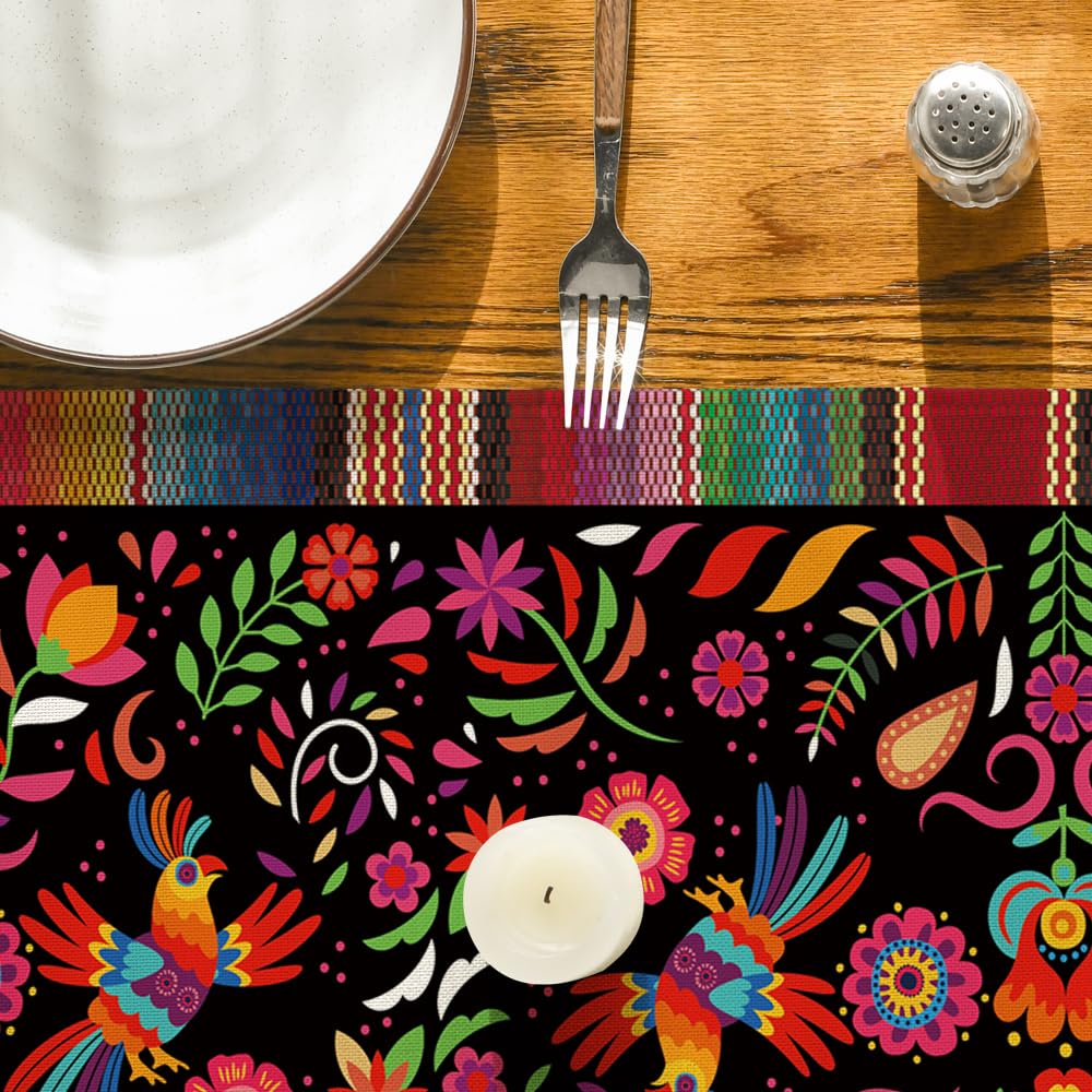 Artoid Mode vibrant serape decor elevates daily meals and holiday parties.