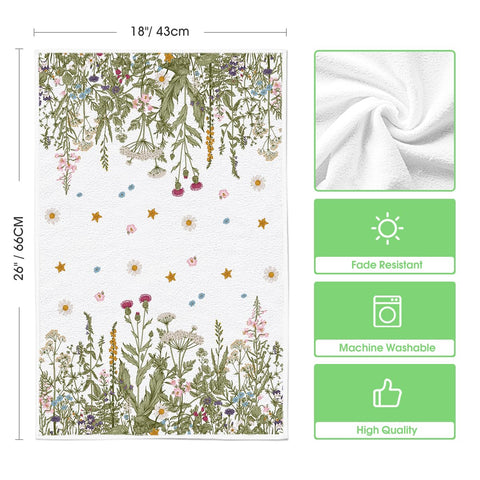 Artoid Mode Wildflower towels packaging implies gift-ready presentable set