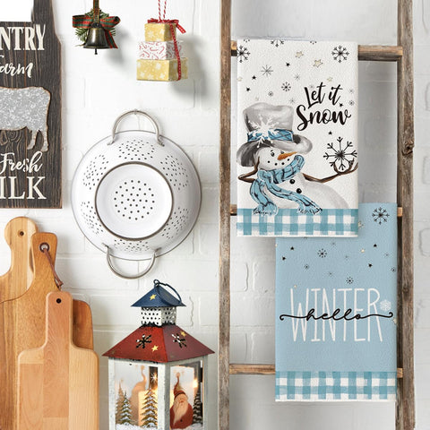 Artoid Mode winter decor towels brighten daily chores and cleanup
