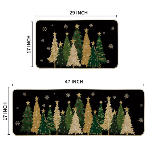 Artoid Mode winter decor mat with non-slip backing stays in place.
