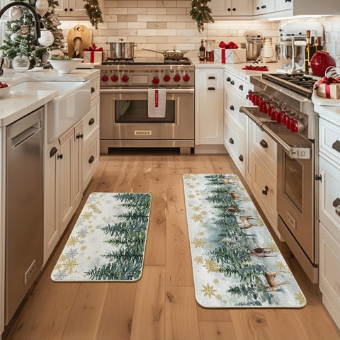 Artoid Mode winter decor mat in long size offers festive styling and durable coverage.