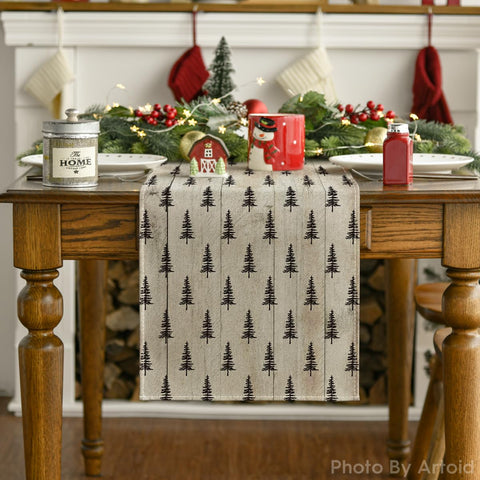 Artoid Mode wood christmas-table-decor elevates holiday centerpiece