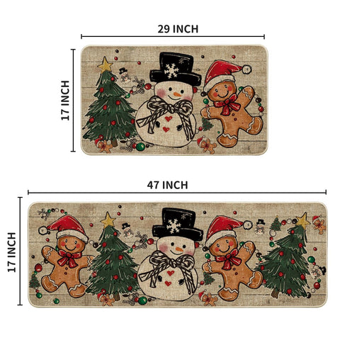 Artoid Mode Xmas mat 17x29 entryway scene adds seasonal charm while catching dirt