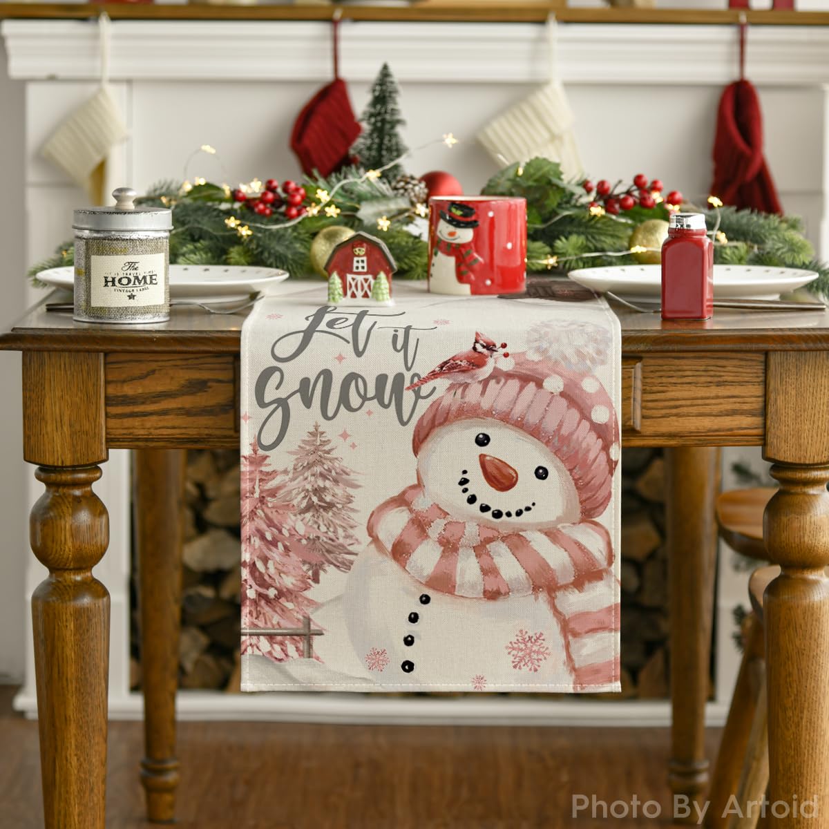 Artoid Mode Xmas Trees Let It Snow design detail enriches festive settings