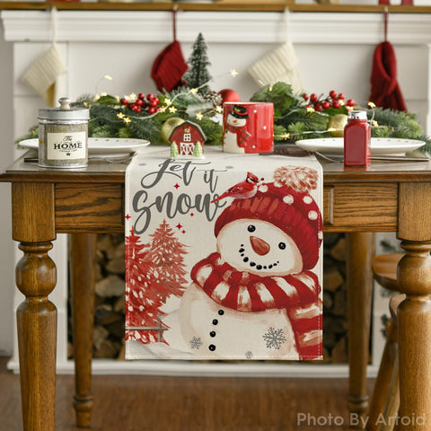Artoid Mode packaging image emphasizes 13x60 inch runner for holiday use