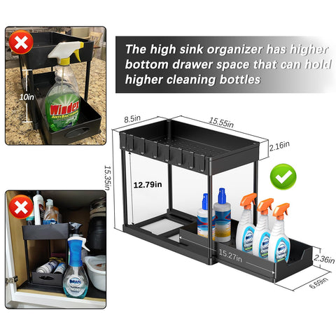 Artzon includes 16 hooks to hang small items and reduce clutter.