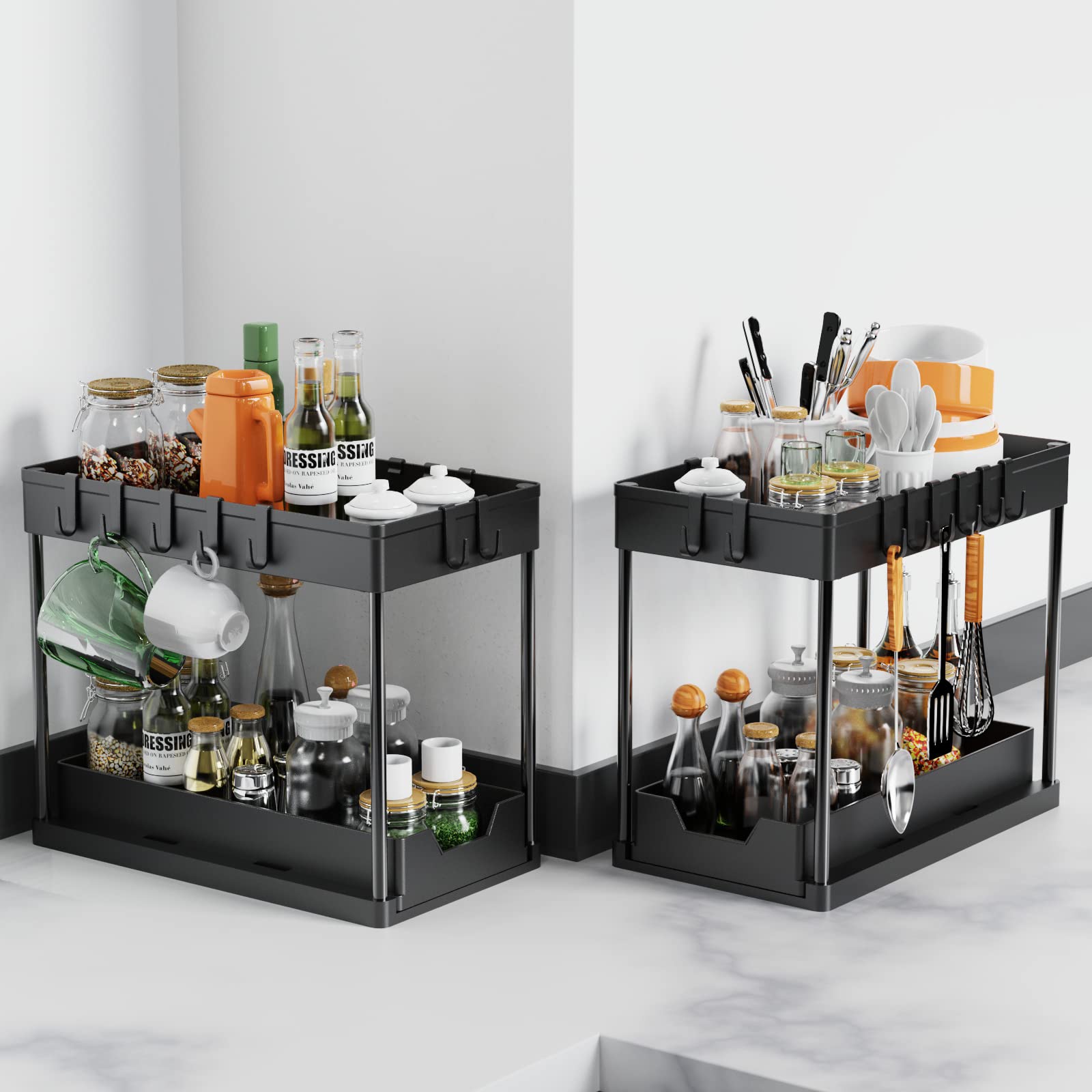 Artzon tool-free assembly allows quick setup under the sink.