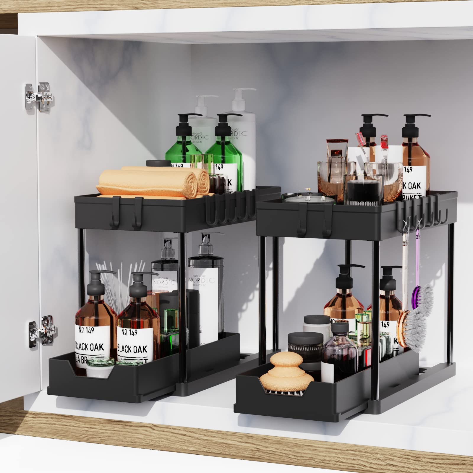 Artzon premium ABS plastic material ensures durable, rust-resistant bathroom storage.