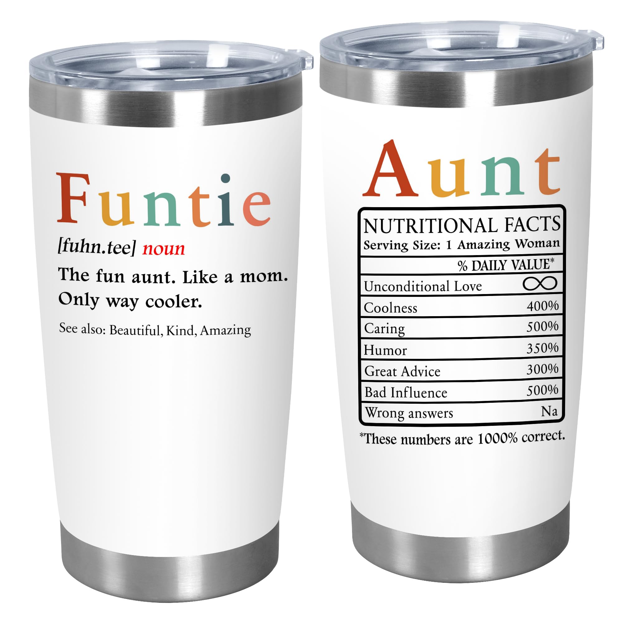 ARVEXO Funtie Definition tumbler with lid keeps hot drinks longer on the go