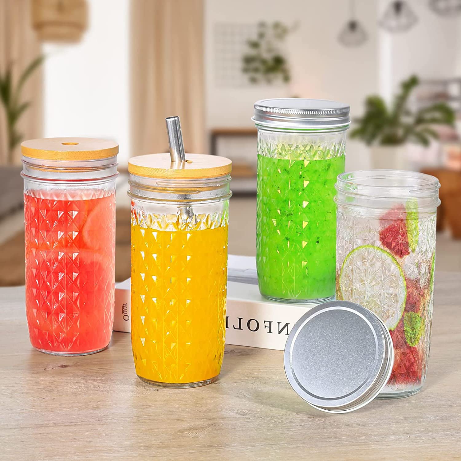ASANMEYO mason jar set packaging protects glasses during shipping.