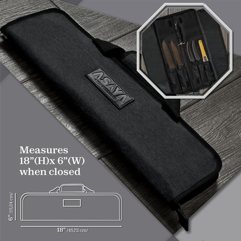 Asaya knife roll demonstrates durable construction built to last through trips