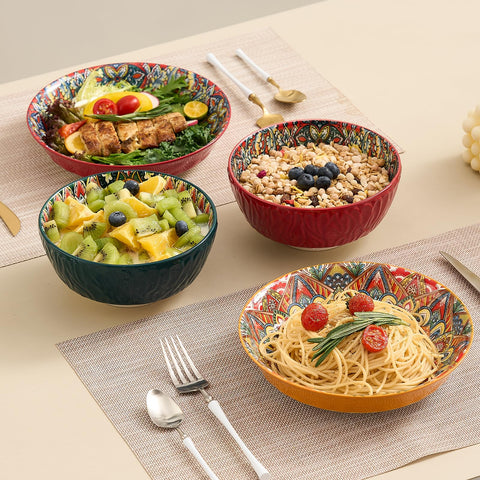 ASBEFORE dishwasher-safe ceramic bowls for effortless cleaning after meals.