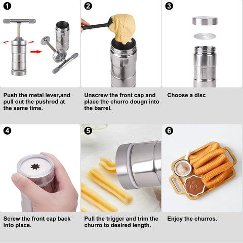 Aschef churro maker frying crispy churros ready in minutes
