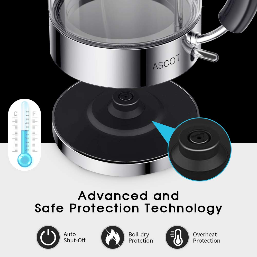 ASCOT round spout ensures smooth, mess-free pouring every time.