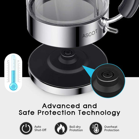 ASCOT round spout ensures smooth, mess-free pouring every time.