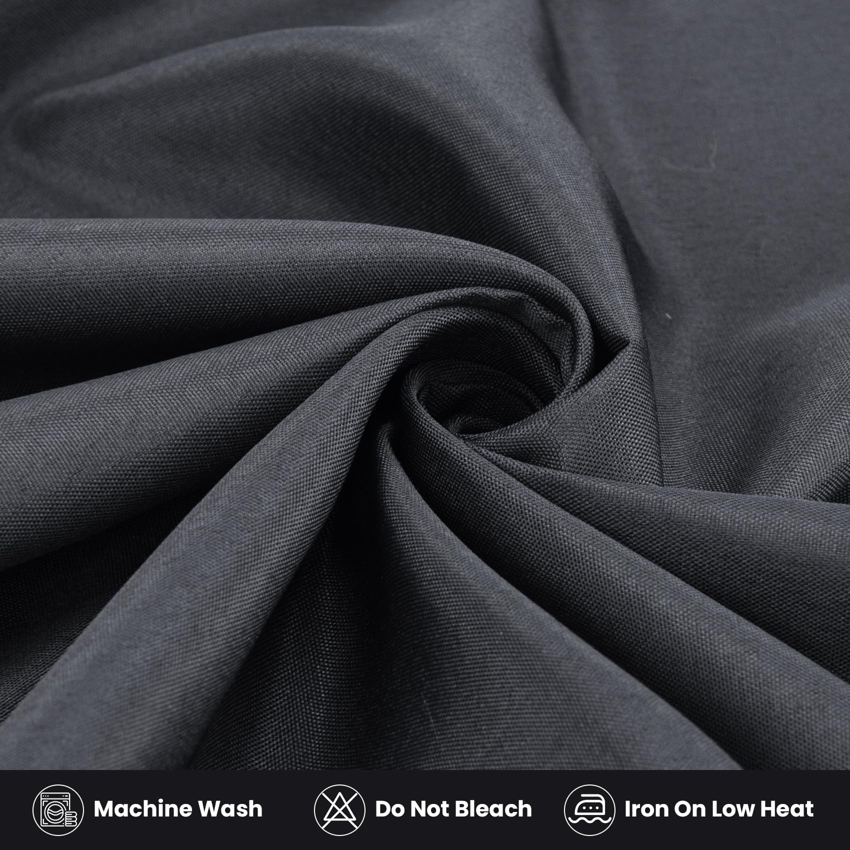 Ascoza easy-care fabric: wipe-clean and machine washable for quick event turnover.