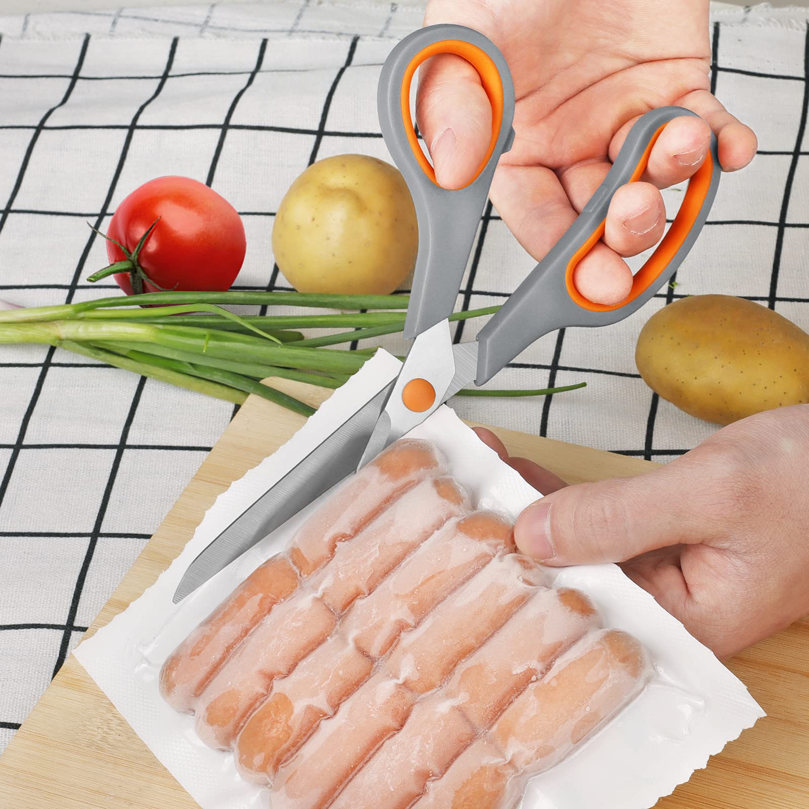Asdirne packaging-bags opening scissors for quick bag access and sealing tasks