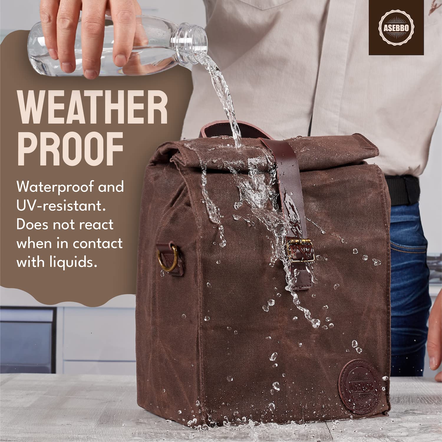 ASEBBO lunch bag adjustable 59-inch strap for comfortable carry