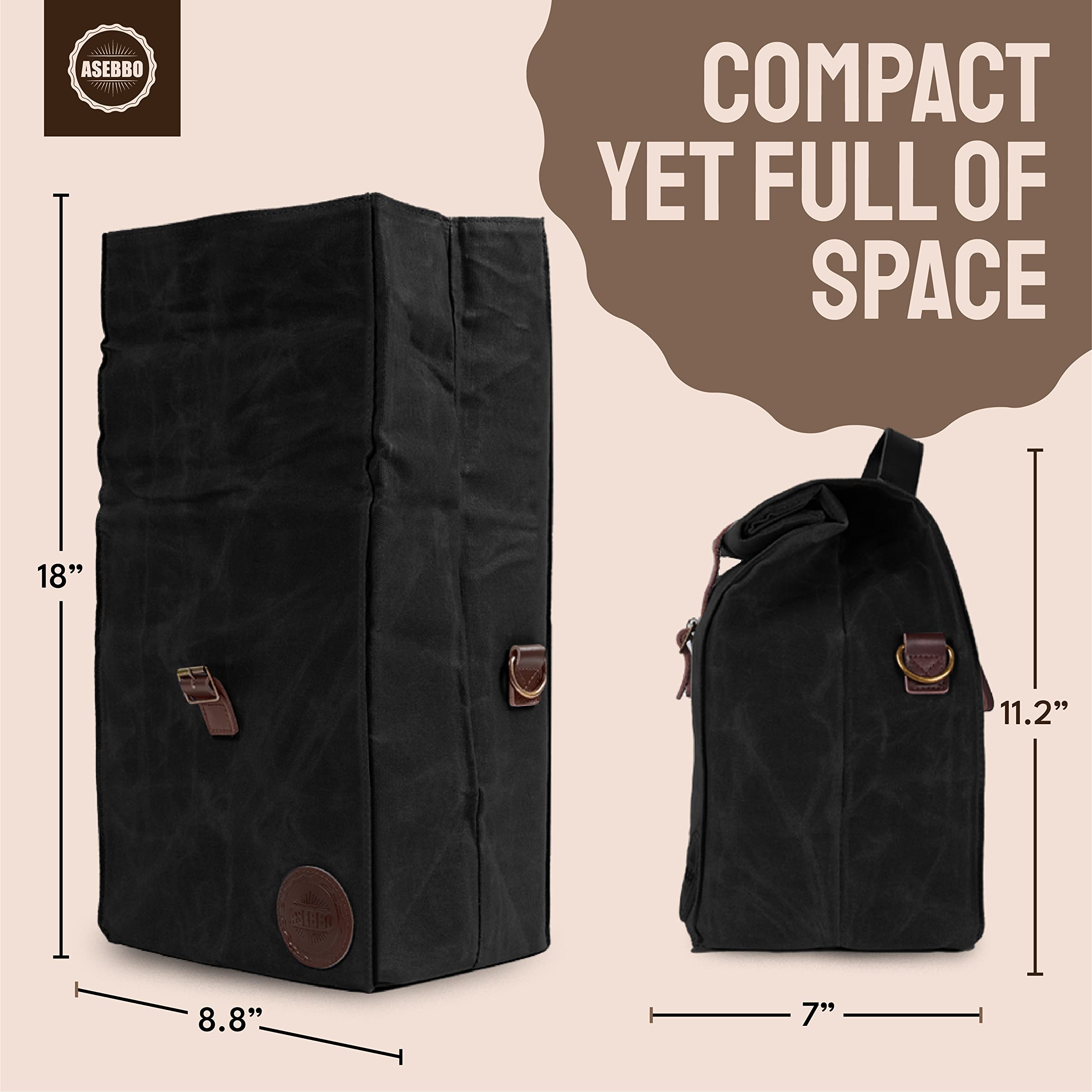 ASEBBO reusable eco-friendly lunch bag helps reduce disposable waste