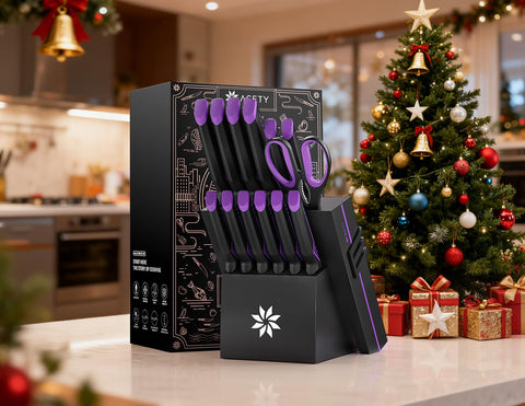 ASETY 8-inch chef knife offers precise slicing for everyday cooking