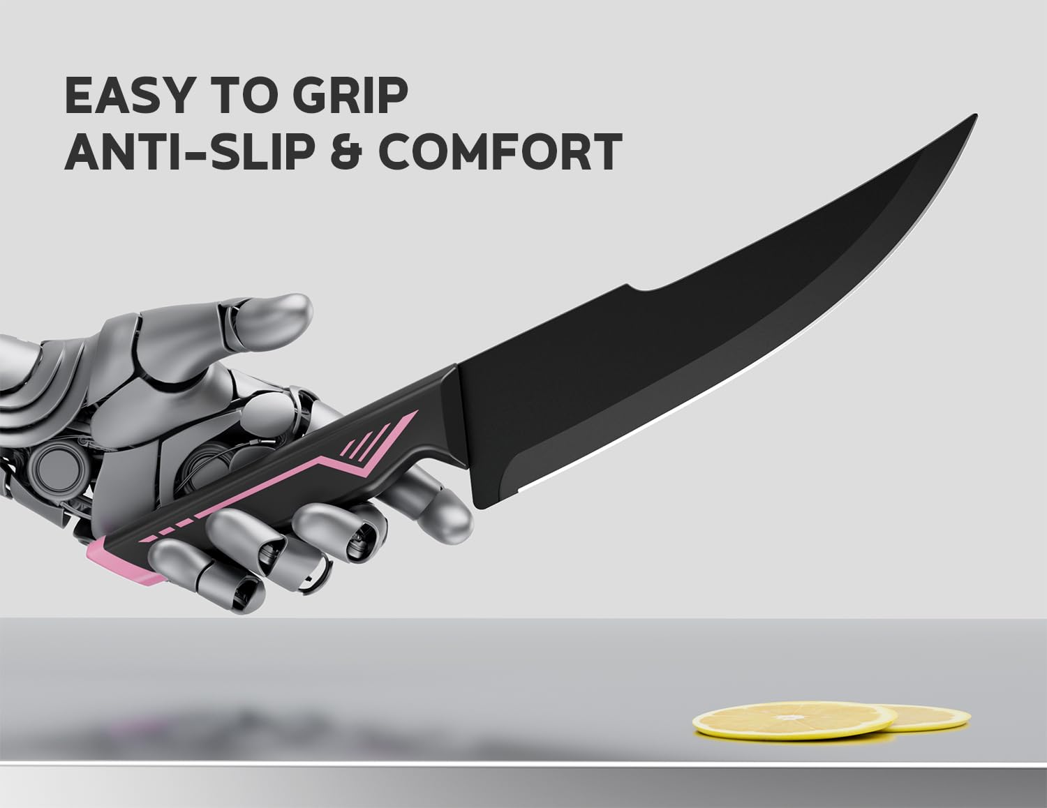 ASETY bread and chef knives handle versatile kitchen tasks.