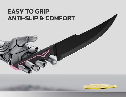 ASETY bread and chef knives handle versatile kitchen tasks.