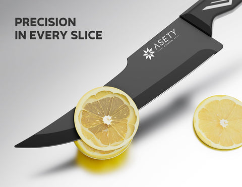 ASETY kitchen scissors included for quick snips and prep.