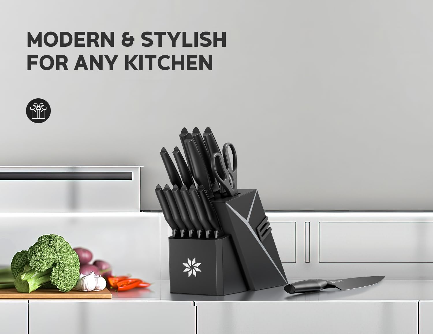 ASETY rust-resistant blades stay sharp longer for confident food prep.