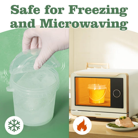ASEVAT freezer and microwave safe container preserves flavor and reheats conveniently.