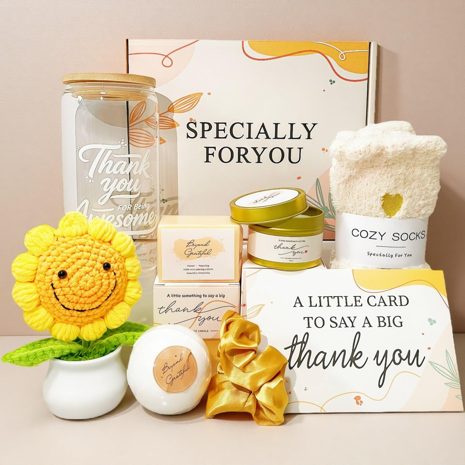 Ashanyi 16oz thank you glass with straw ideal for heartfelt appreciation.