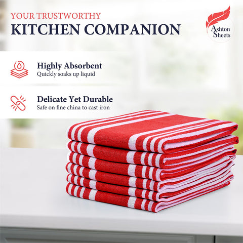 Ashton Sheets American Stripe close-up in red and white stripe fabric