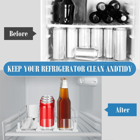 Asika organizer with adhesive strips to prevent slipping on shelves