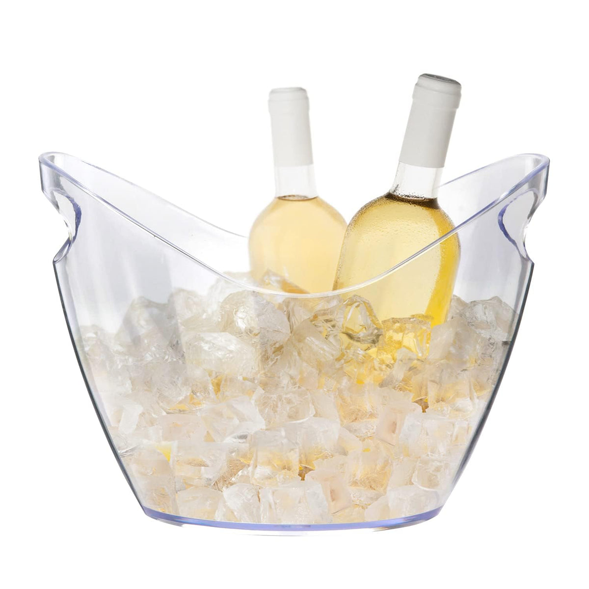 Asika ice bucket clear 4L: ideal for chilling wine and beer at parties.