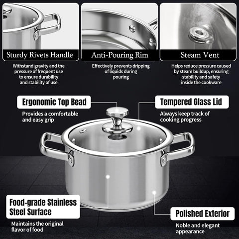 ASKSCICI steamer insert in pot for gentle vegetable steaming