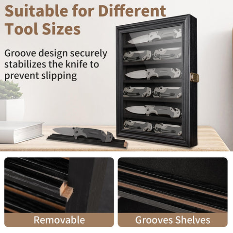 ASmileIndeep HD tempered glass door clarity highlights your collection with dust protection.