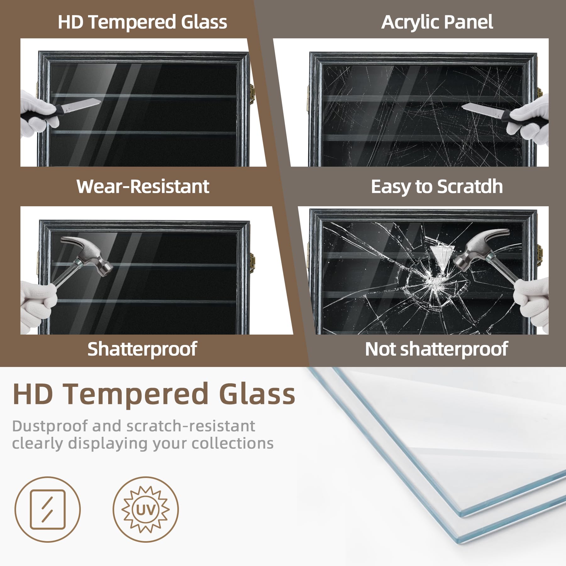 ASmileIndeep removable shelves allow flexible knife arrangements