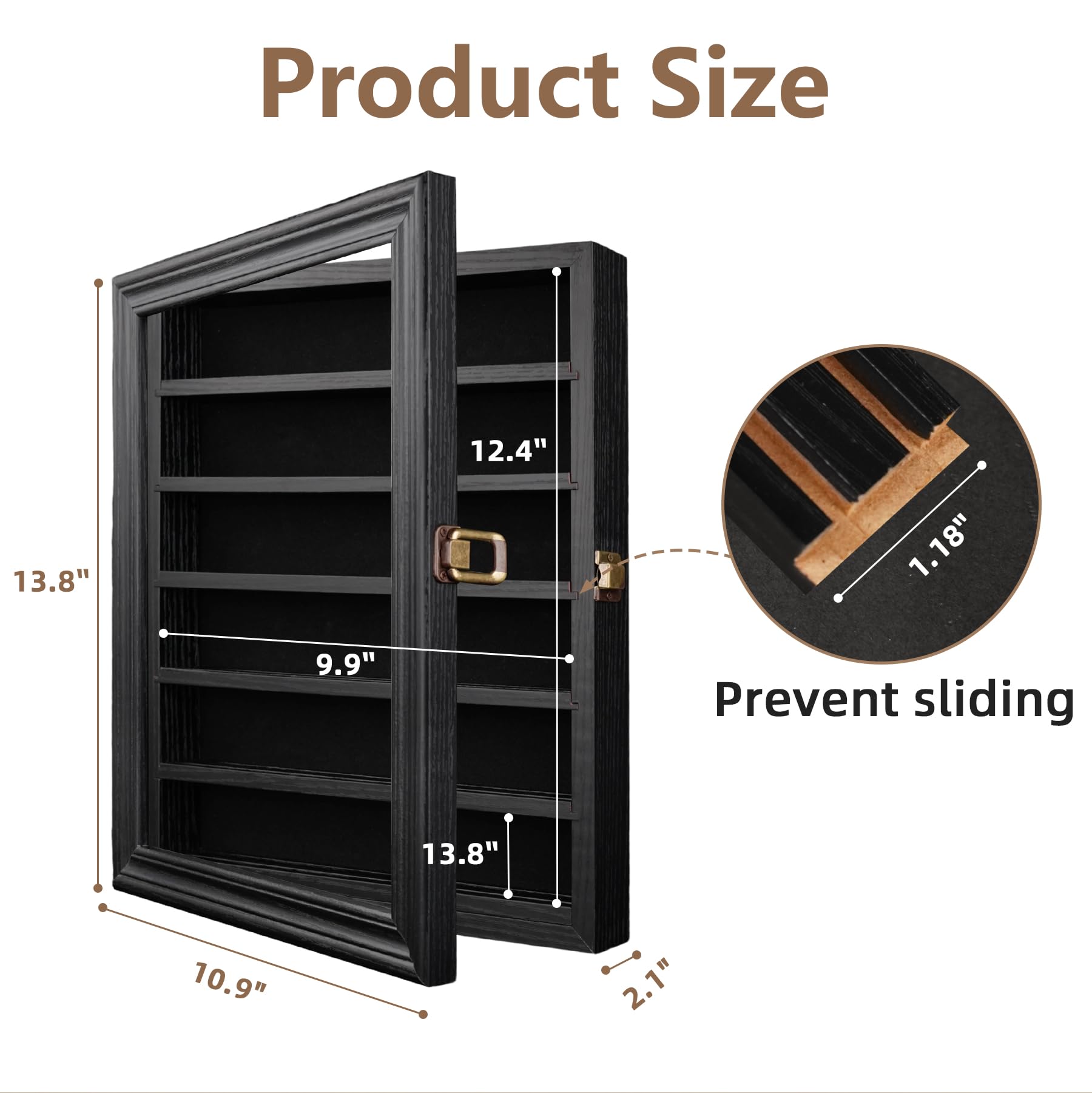 ASmileIndeep tabletop display stand side angle reveals convenient desk placement.
