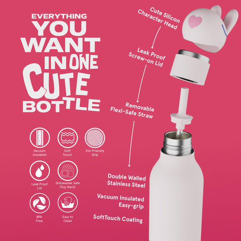 Asobu Bestie Bottle displays 16oz capacity for school and outings.