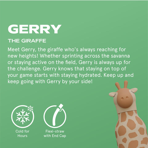 asobu Bestie Bottle detachable giraffe head highlights playful charm for kids