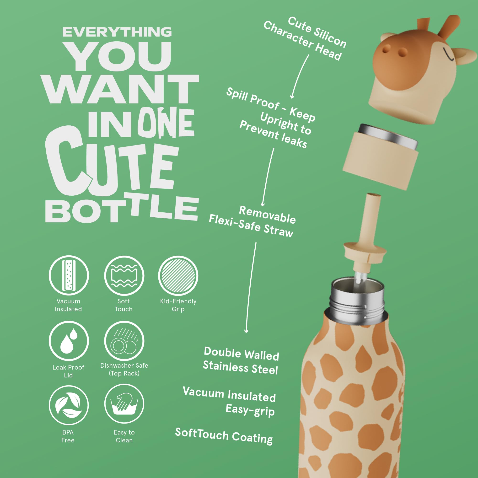 asobu Bestie Bottle stainless-steel insulation keeps beverages cool on the go