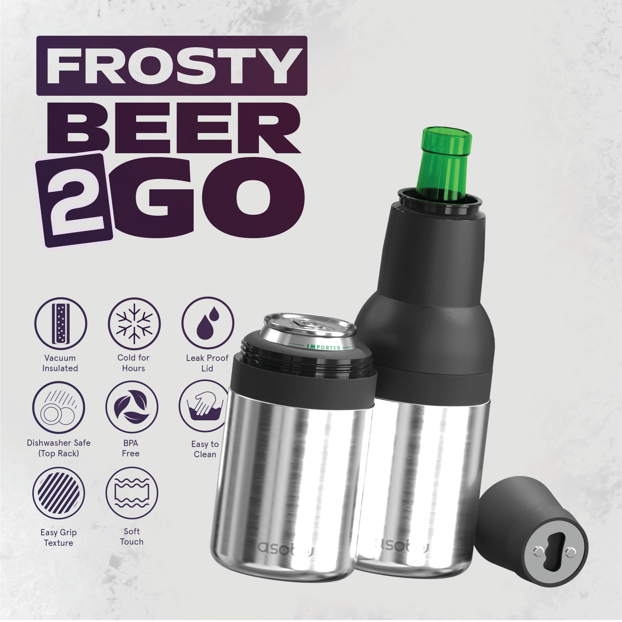Asobu Frosty with double-wall insulation preserves chill from first sip.