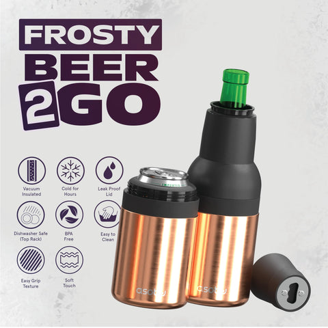 Asobu Frosty Beer Holder insulated can section keeps 12 oz cans cold