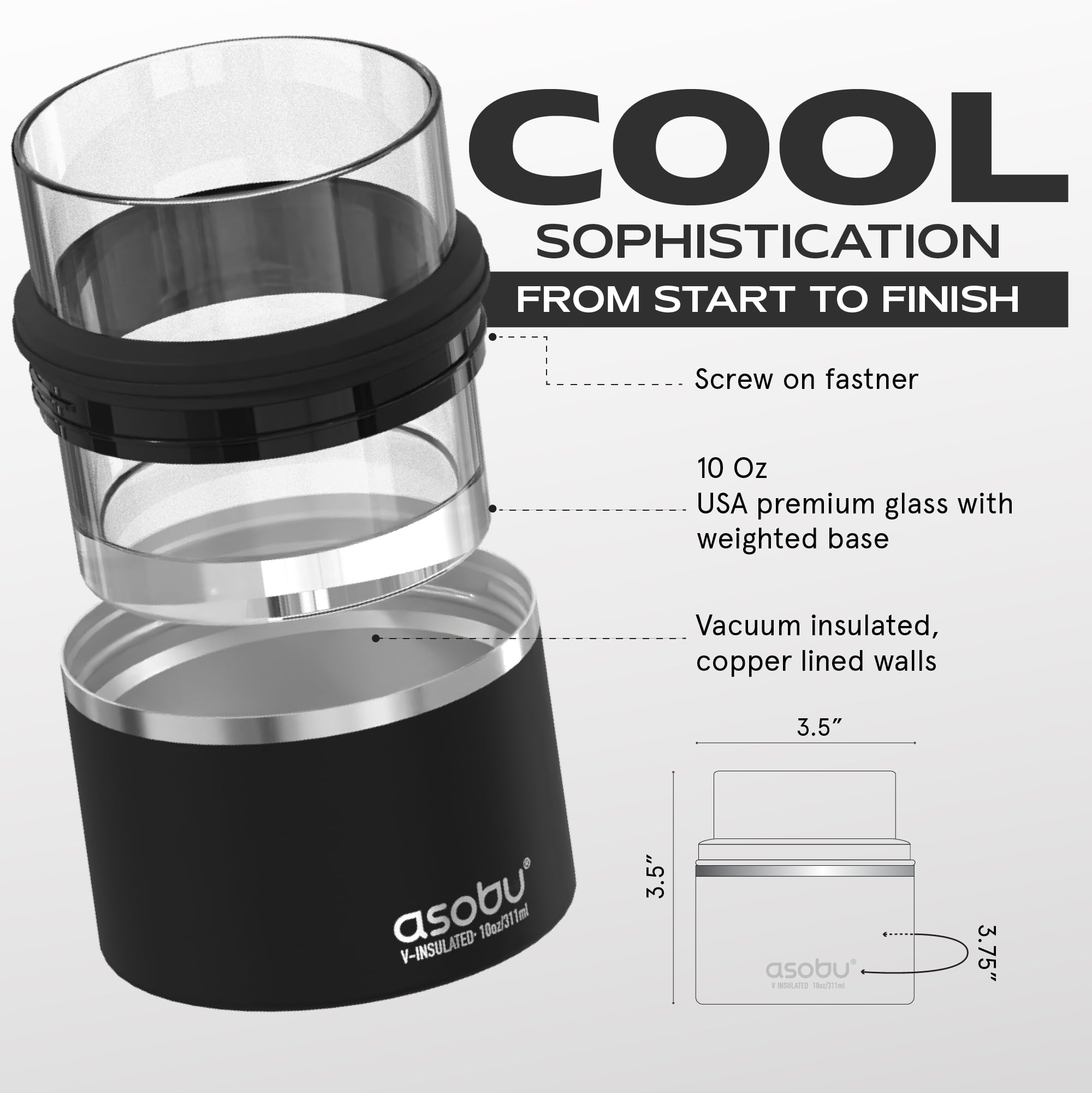 asobu glass designed for indoor and outdoor use, perfect for poolside or backyard