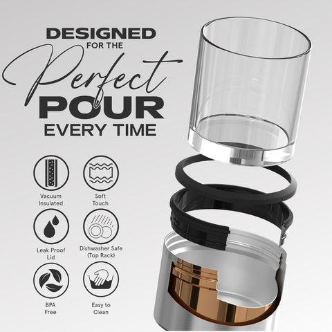 Asobu sleeve top rubber-band secure-fit for outdoor sipping