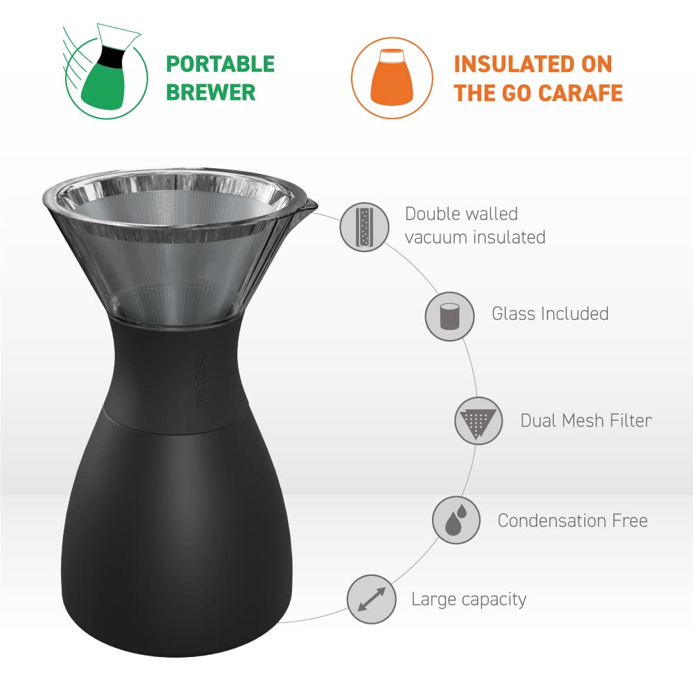 ASOBU stainless-steel filter provides durable filtration for rich coffee.