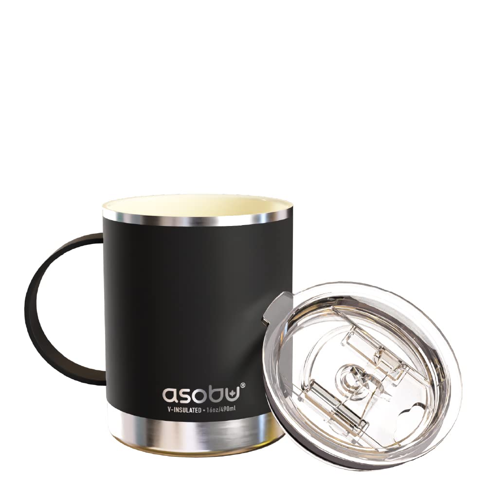 Asobu Ultimate Ceramic Mug 12oz with ceramic interior for pure taste on the go