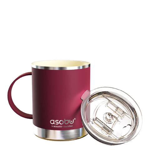 Asobu Ultimate Ceramic Travel Mug 12oz with ceramic interior for pure taste on the go.