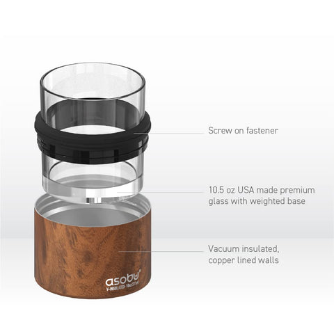 Asobu Whiskey Sleeve Glass dishwasher-safe convenience for easy cleanup.