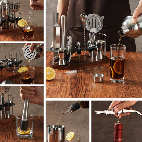 Asovnis dishwasher-safe bar tools simplify cleanup after entertaining.