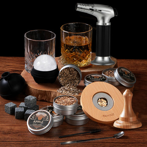 Asovnis Whiskey Smoker Kit metal filter ensures clean, smoke-kissed drinks